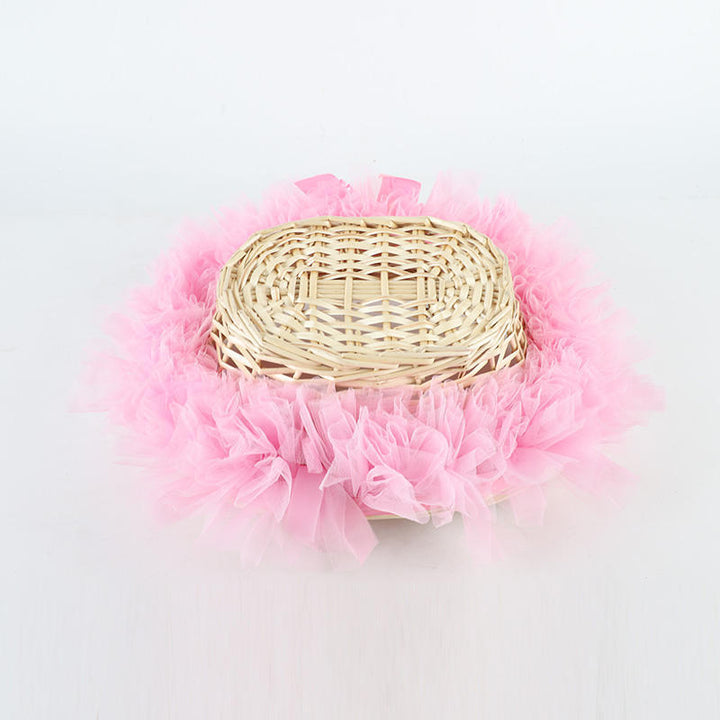 Decorative basket with ruffle detail Bowlift