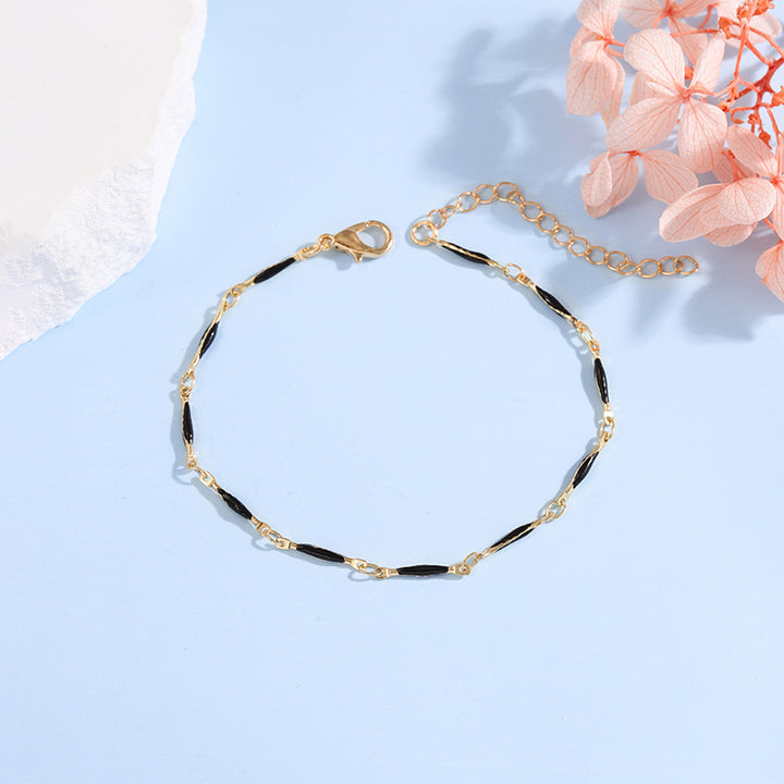 Elegant Adjustable Gemstone Chain Bracelet Bowlift