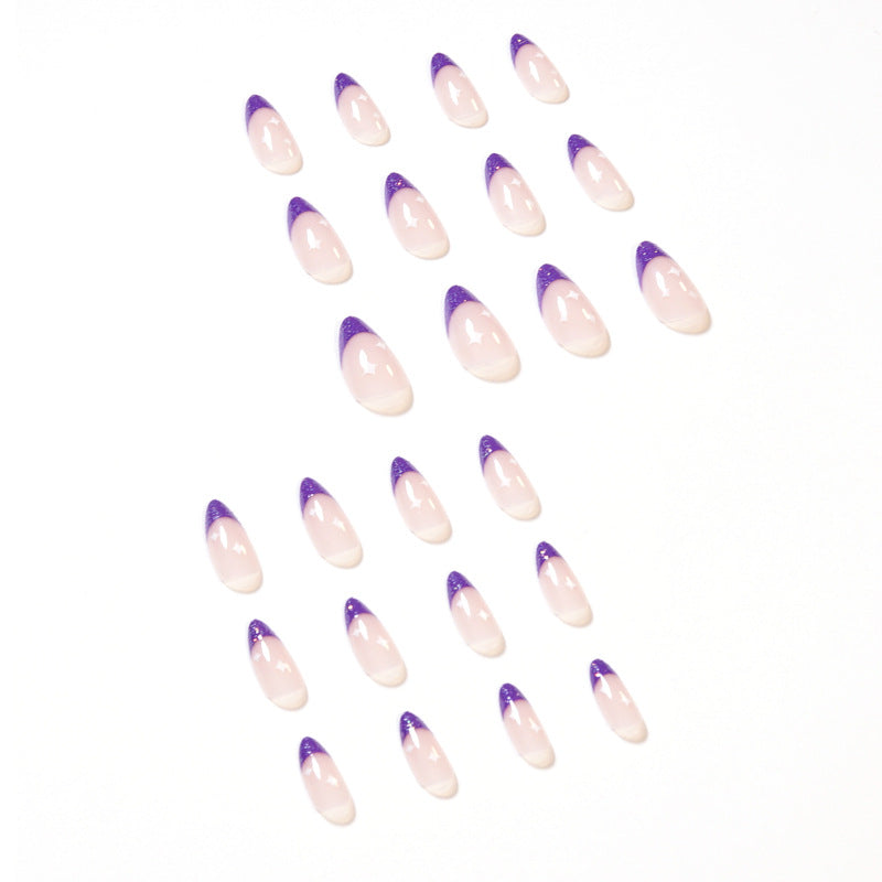 Artistic stiletto nails with glitter design Bowlift