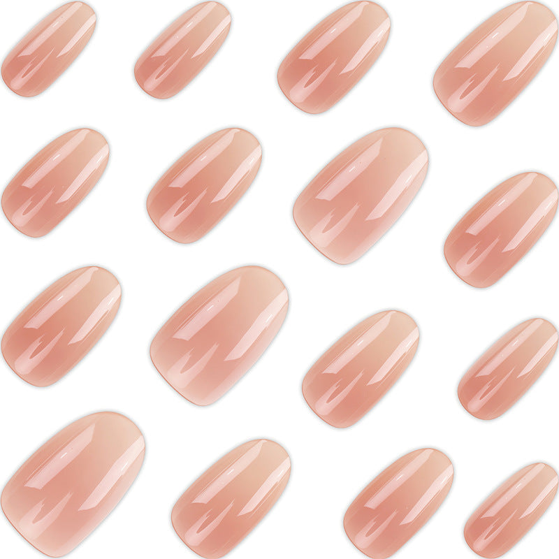 Natural Glossy Press-On Nail Set Bowlift 1789389043