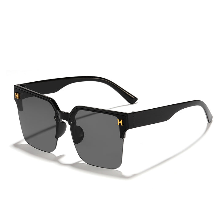 Women's modern square sunglasses with transparent frame Bowlift