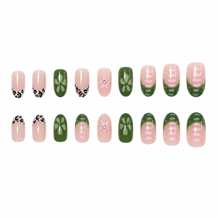 Artificial nails with modern geometric designs Bowlift