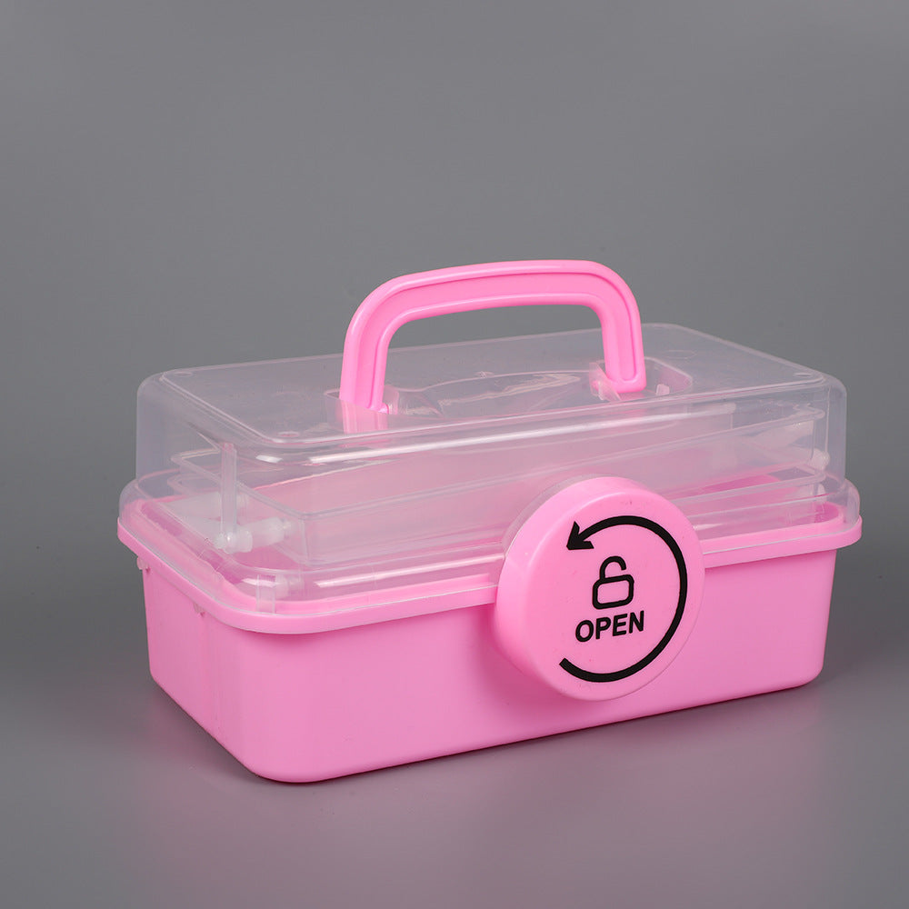 Portable Multi-Section Craft Storage Box Bowlift