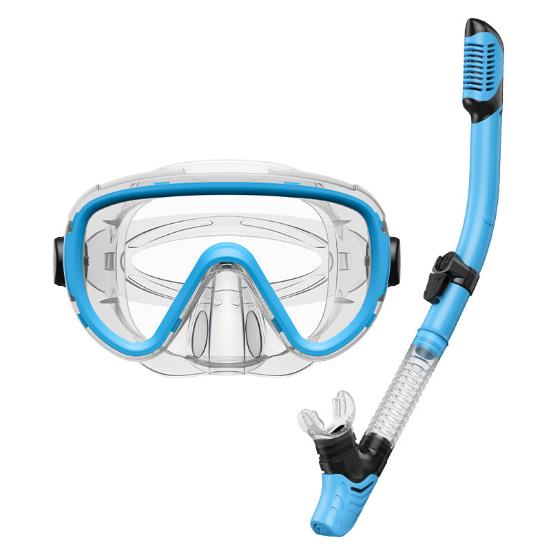 Premium dive mask with anti-fog function and flexible breathing tube Bowlift
