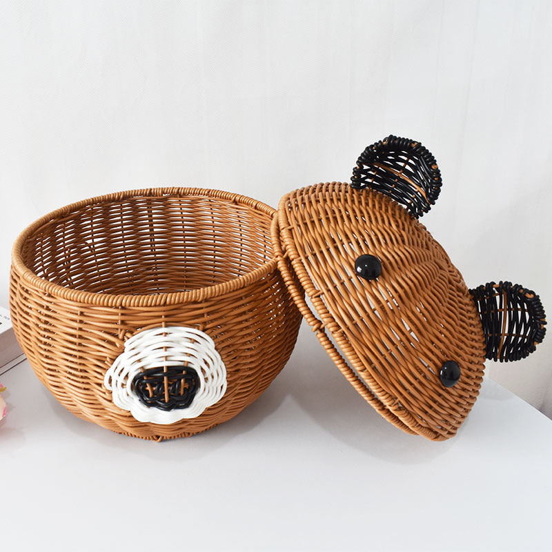Cute Animal-Shaped Storage Basket Bowlift
