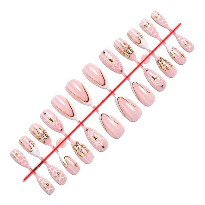 Artistic Halloween Themed Press-On Nail Set Bowlift
