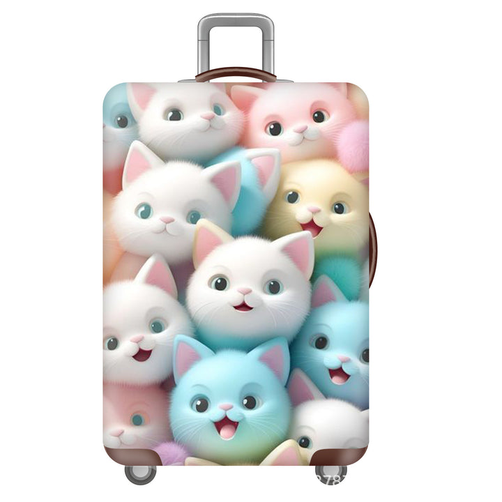 Unisex Hard-shell suitcase with cute cat motif Bowlift