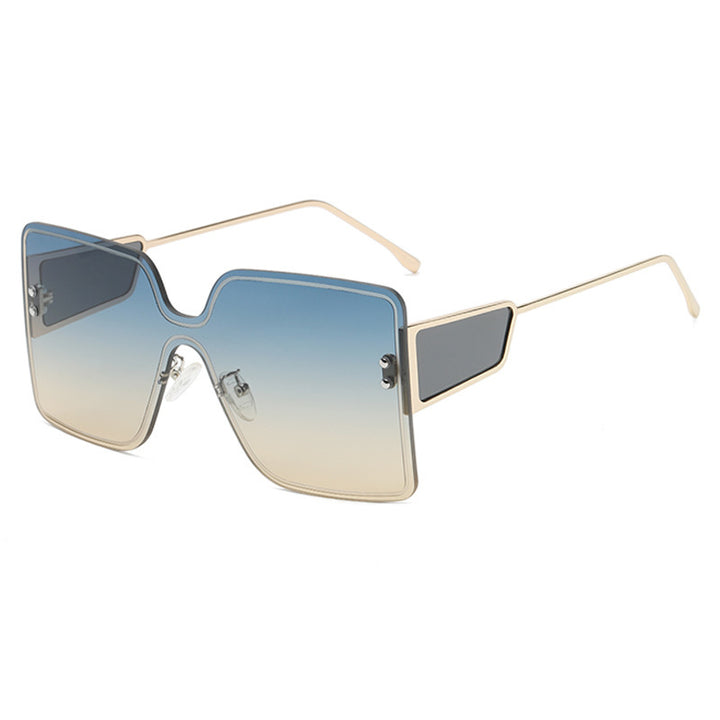 Women oversized Geometric Sunglasses Bowlift