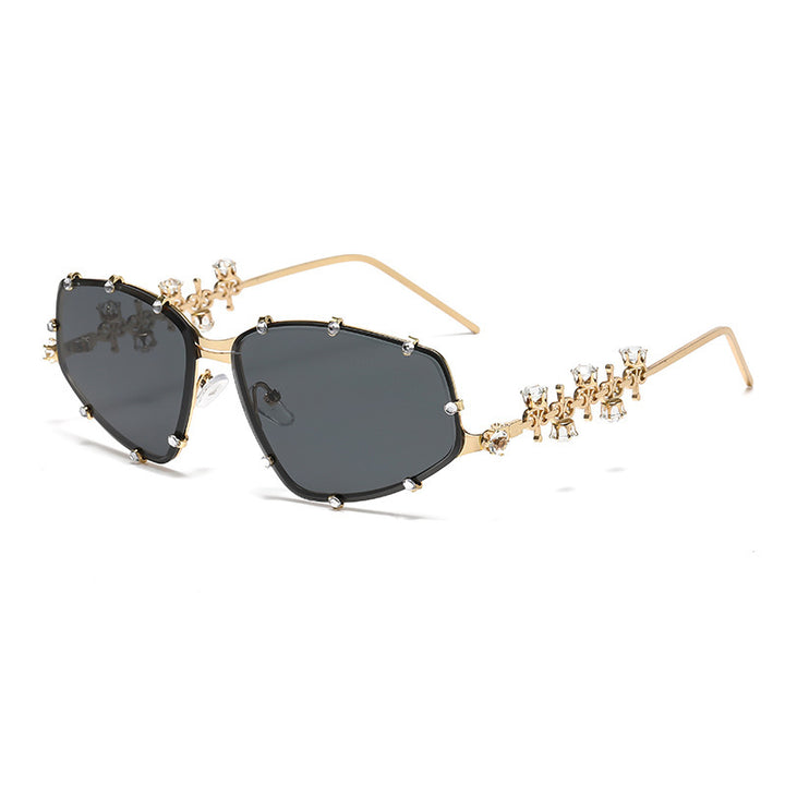 Ladies designer glasses with glamorous accent and sparkling glitter stones Bowlift