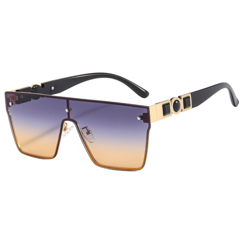 Women's oversized transparent sunglasses with fashionable frame Bowlift