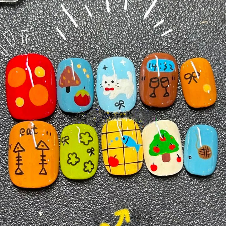 Playful Artistic Nail Art Design Set Bowlift