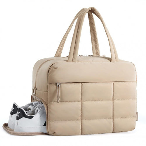 Multi-Functional Quilted Gym Duffel Bag Bowlift