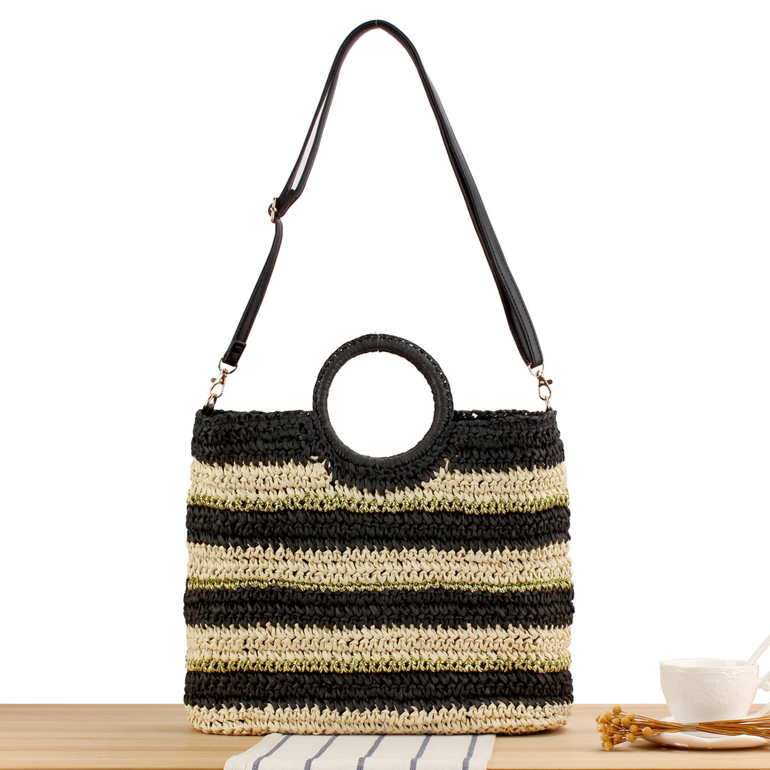 Shoulder bag with stylish ring handle Bowlift