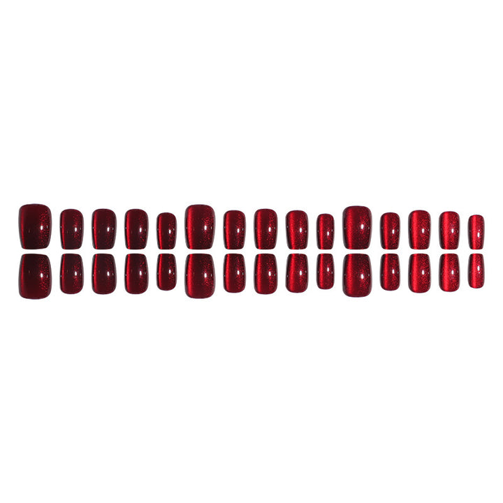 Glossy Long Square Press-On Nails Bowlift