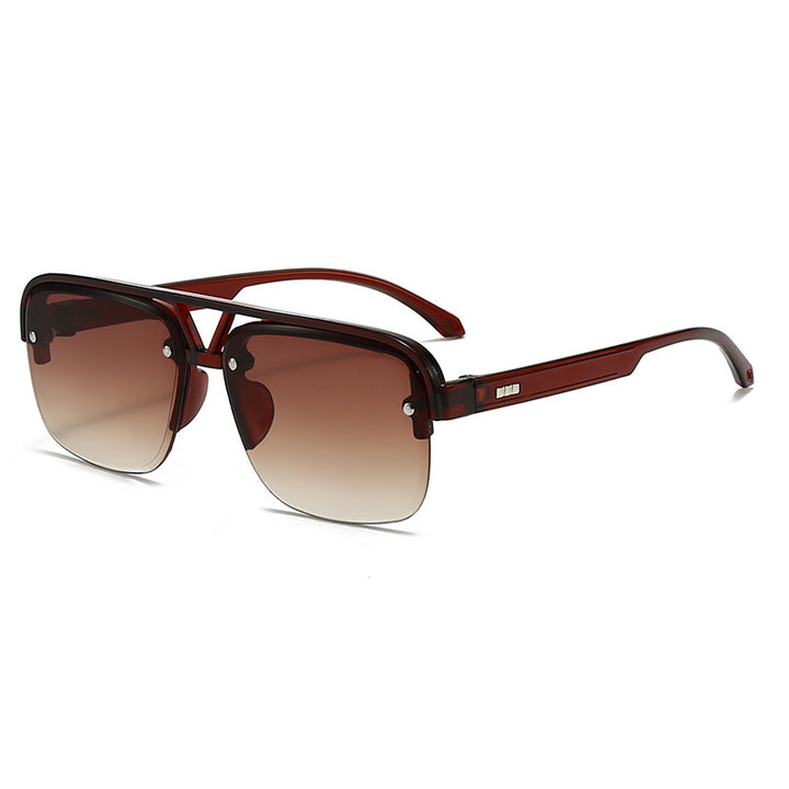 Women’s fashionable square sunglasses with transparent frame Bowlift