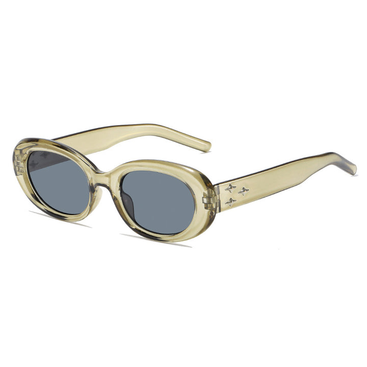 Retro Oval Frame Sunglasses Bowlift