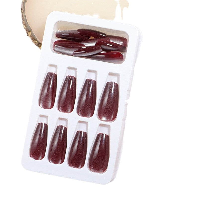 Short Almond Press-On Nail Set Bowlift