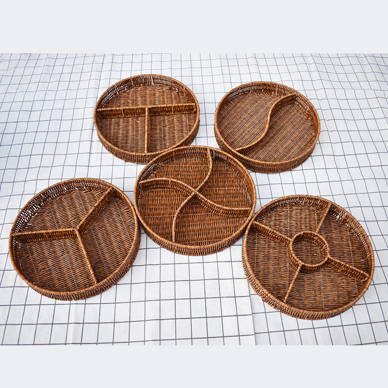 Artisan Woven Serving Platter Bowlift