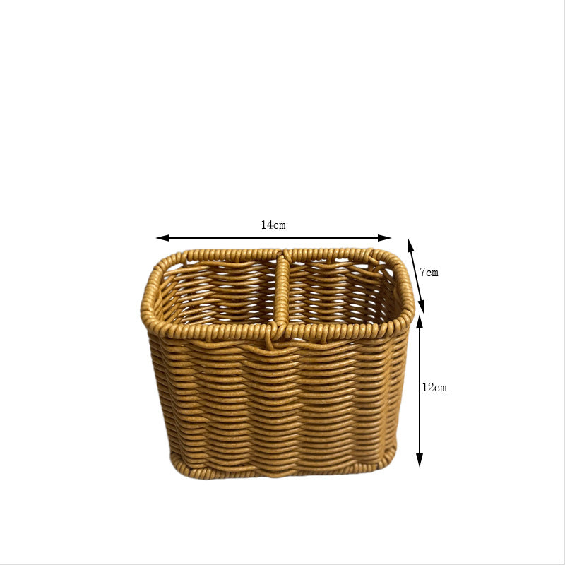Stylish Rectangular Woven Storage Organizer Bowlift