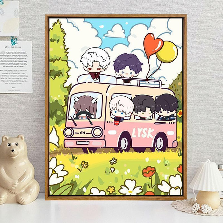 Cartoon-Themed Decorative Wall Art Bowlift