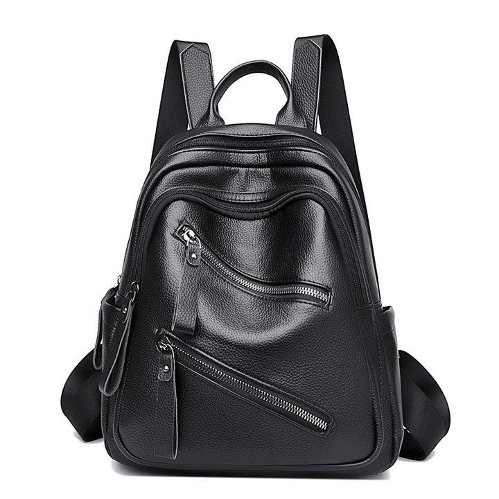 Fashionable Leather Backpack Bowlift
