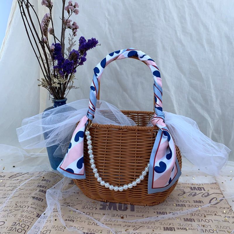 Women Diamond-shaped Handheld Basket Bowlift