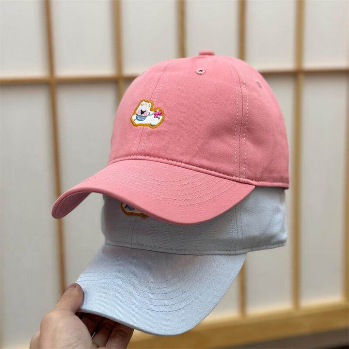 Women's Embroidered Fun Character Baseball Cap Bowlift