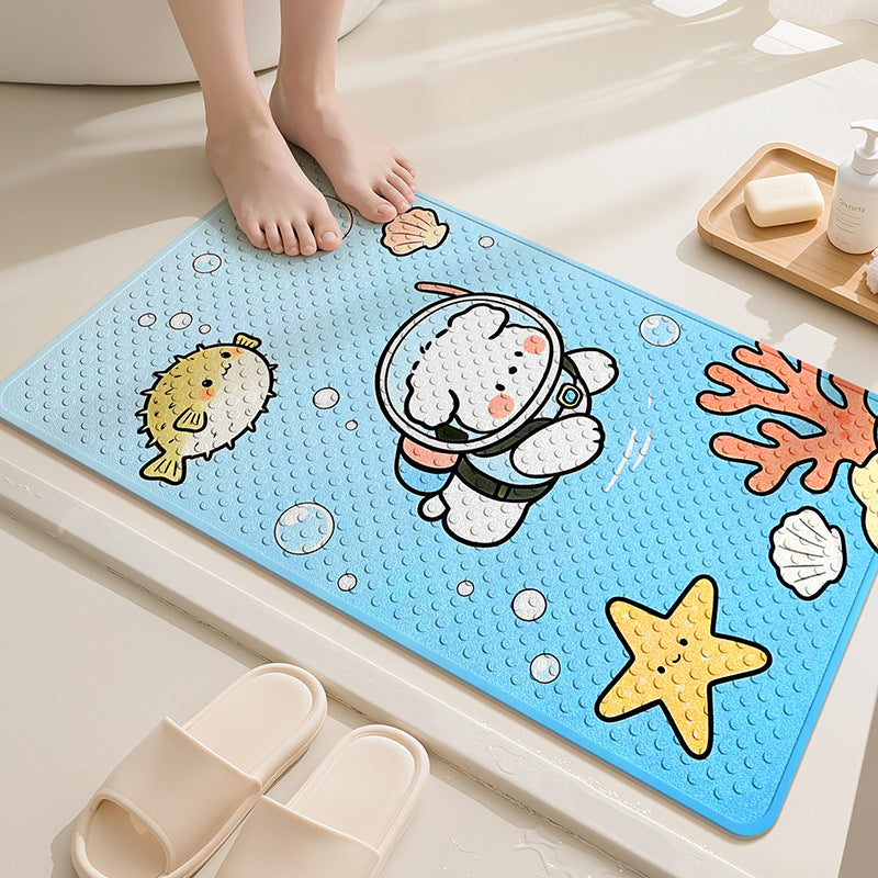 Playful Dog-Themed Bath Mat Bowlift