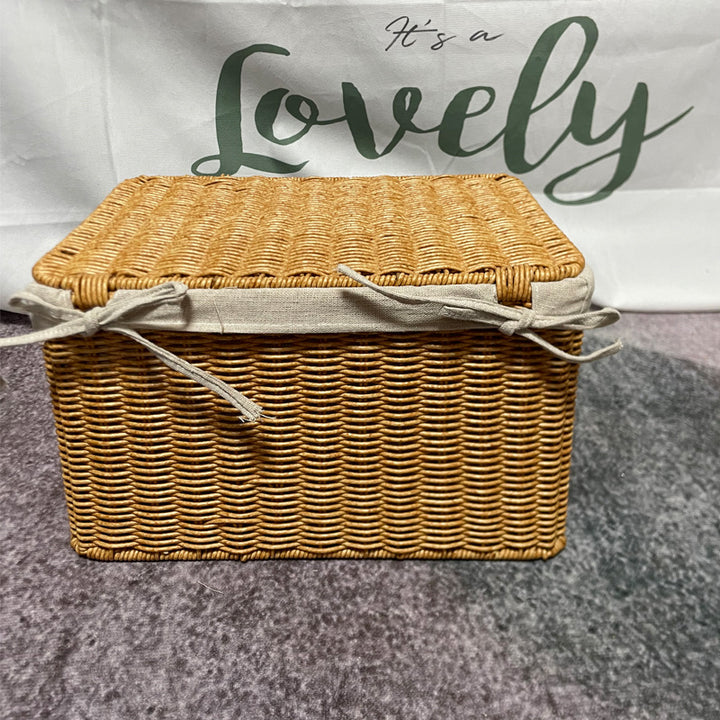 Handcrafted Woven Storage Chest Bowlift