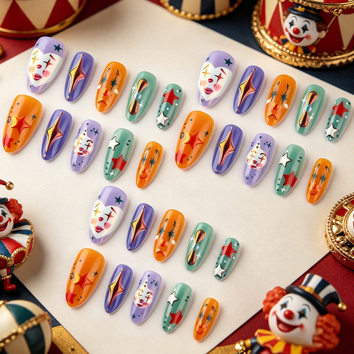 Artistic Themed Press-On Nail Art Set Bowlift