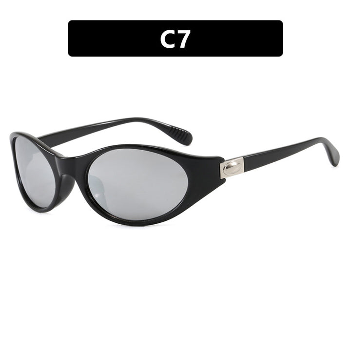 Ladies stylish sunglasses in elegant oval design with protective UV filter Bowlift