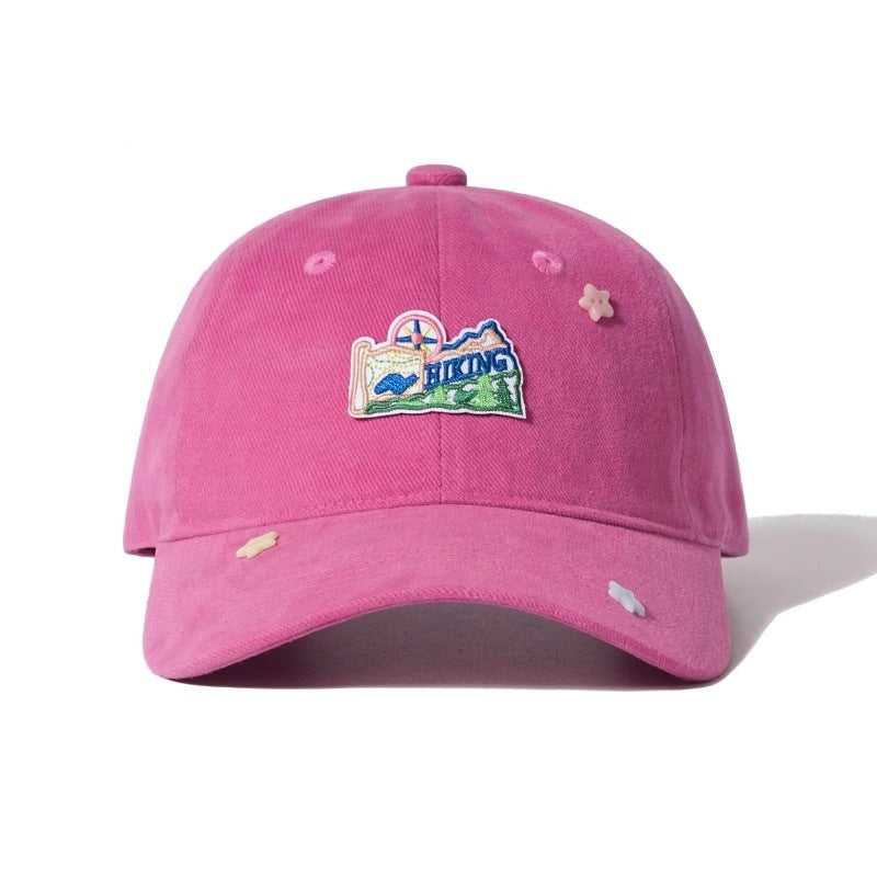 Men's Casual Embroidered Hiking Cap Bowlift