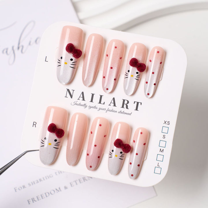 Stylish Ombre Press-On Nail Set Bowlift