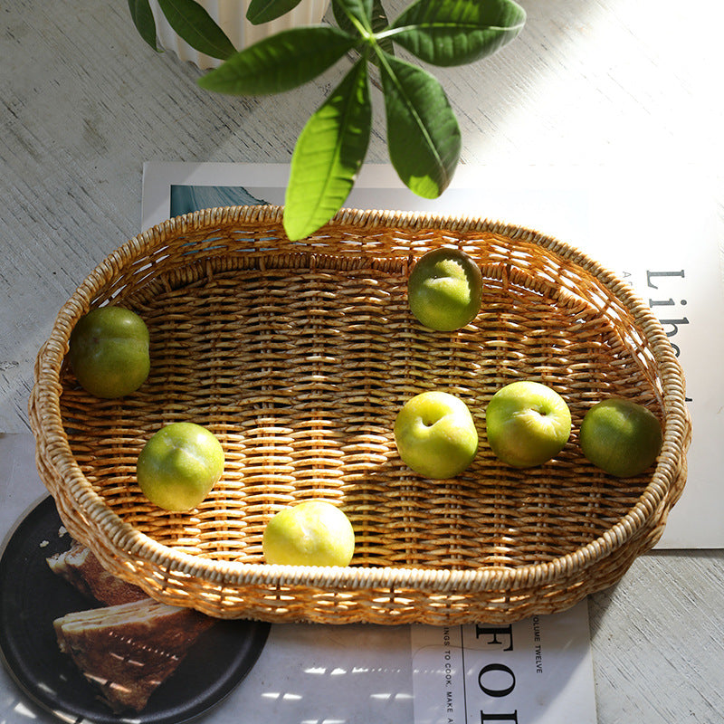 Handwoven Decorative Serving Tray Bowlift 1783754312