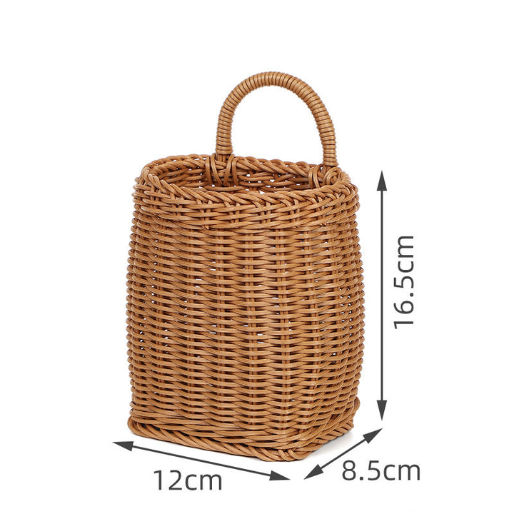 Handwoven Storage Basket with Sturdy Handle Bowlift