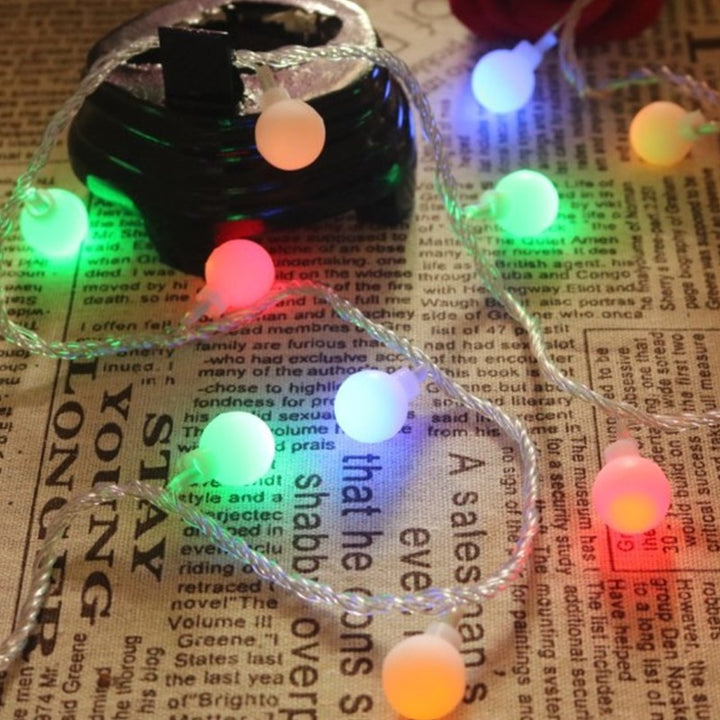 Globe LED String Lights With Waterproof Copper Wire And Textured Clear Bulbs Bowlift