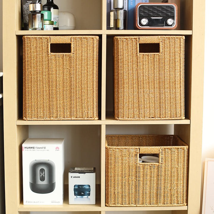 Handcrafted Wicker Storage Tray Bowlift
