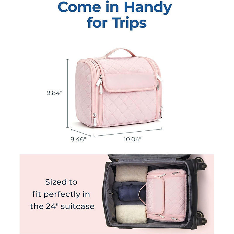 Cosmetic storage bag with multiple compartments Bowlift
