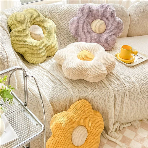 Flower-shaped cuddly pillow Bowlift