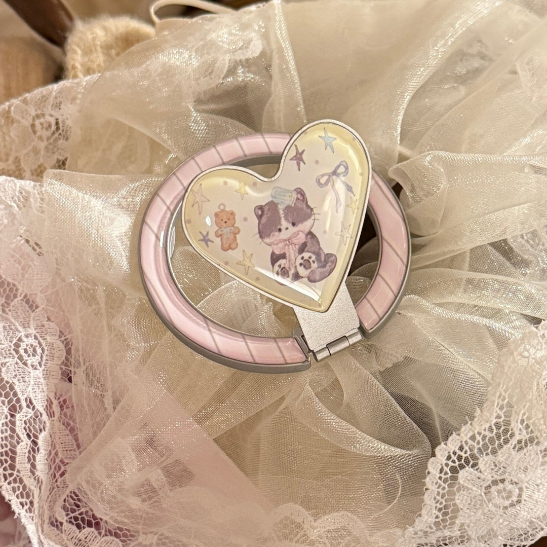 Heart-shaped hand mirror Bowlift