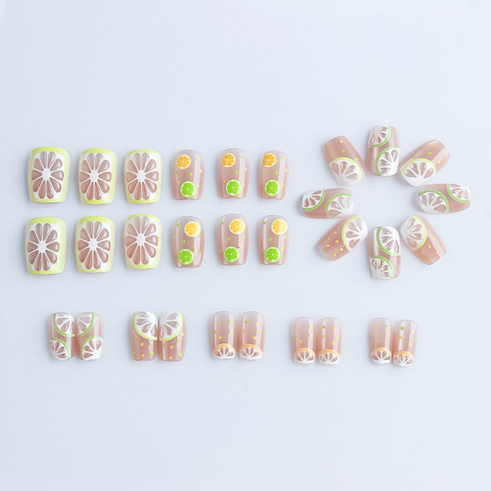 Tropical Fruit-Themed Press-On Nails Bowlift