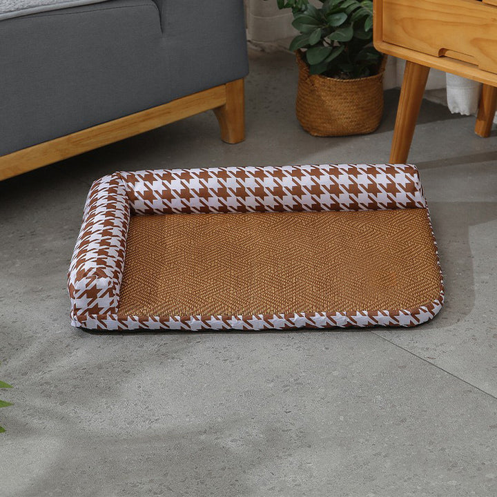 Women Cozy and Stylish Pet Bed with Elevated Edges Bowlift