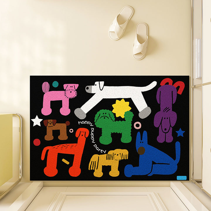 Unisex Playful Illustrated Welcome Mat Bowlift