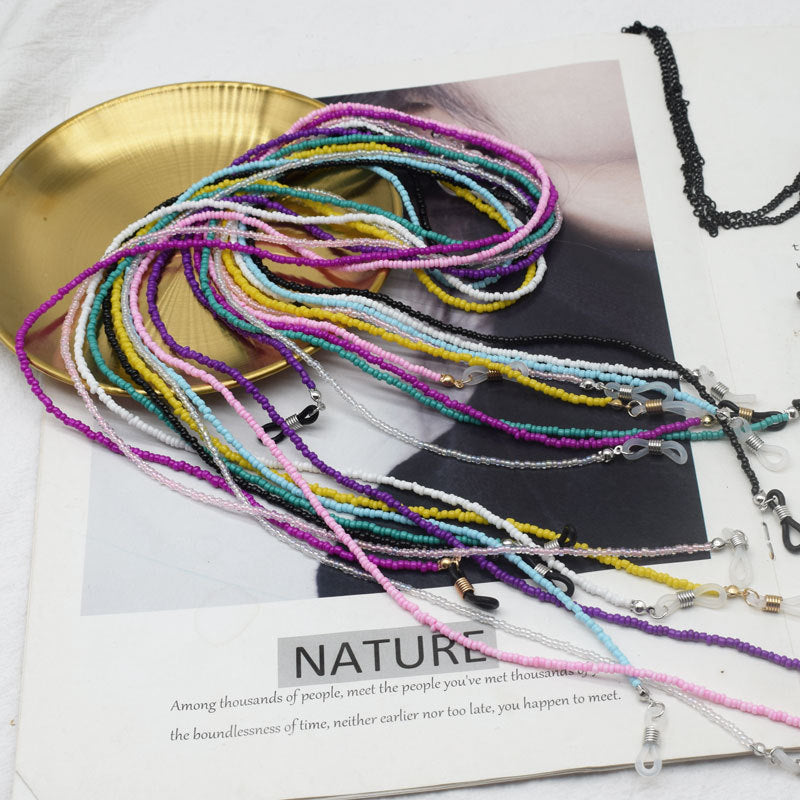 Beaded Eyewear Retainer Chain Bowlift