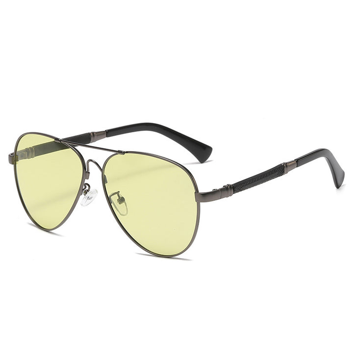 Women's aviator sunglasses with elegant metallic frame and UV protection Bowlift