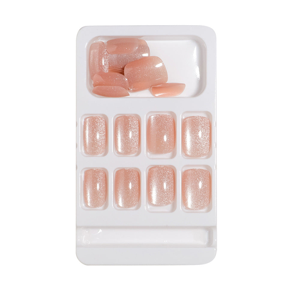 Elegant Glitter Press-On Nails Bowlift