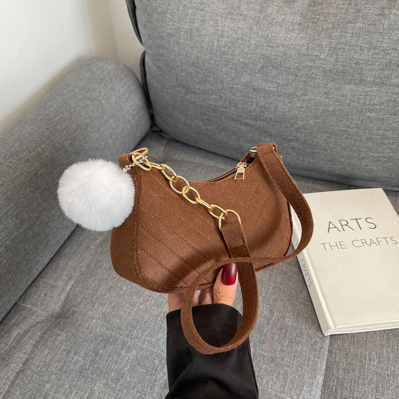WoStylish Faux Fur Mini Handbag Bowlift