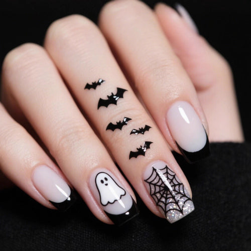 Artistic Halloween Themed Nail Art Bowlift