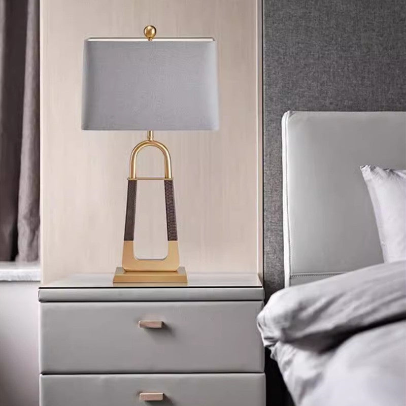 Artistic Table Lamp with Elegant Metal Base