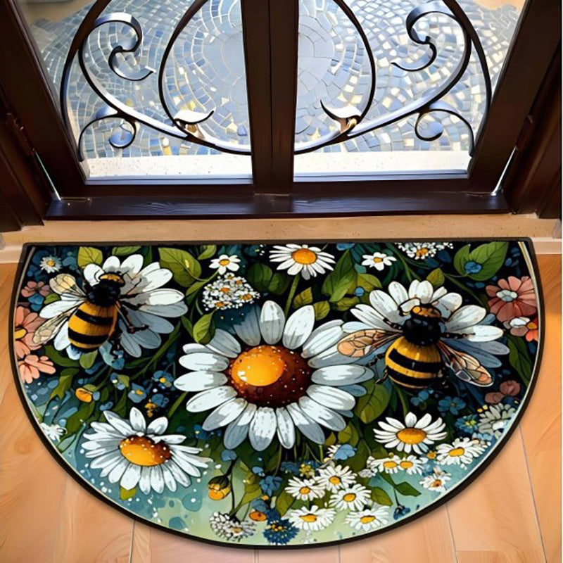 Sunflower-Themed Decorative Door Mat Bowlift